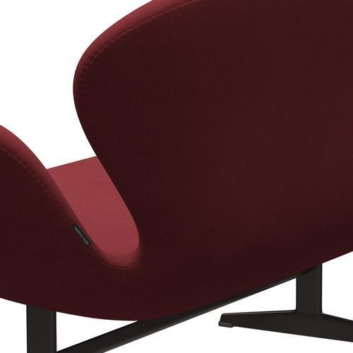 [product_category]-Fritz Hansen Swan Sofa 2 Seater, Brown Bronze/Steelcut Trio Dark Red-Fritz Hansen-3321-STR686-BBBASE-FRI-5