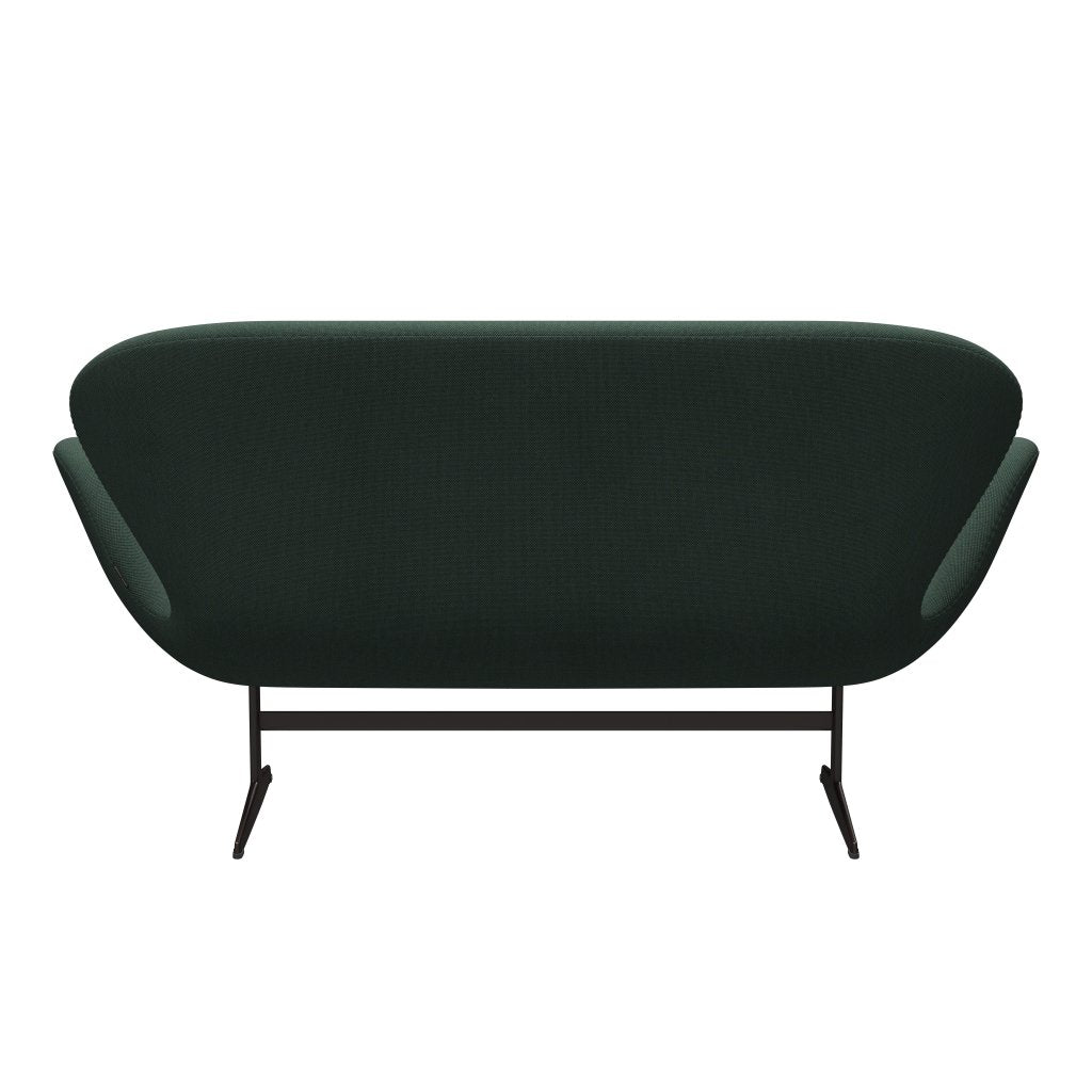 [product_category]-Fritz Hansen Swan Sofa 2 Seater, Brown Bronze/Steelcut Trio Dusty Green-Fritz Hansen-3321-STR966-BBBASE-FRI-4
