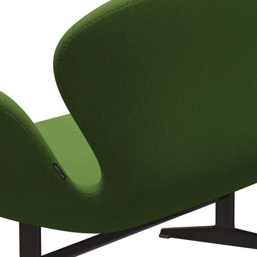 [product_category]-Fritz Hansen Swan Sofa 2 Seater, Brown Bronze/Steelcut Trio Grass Green-Fritz Hansen-3321-STR953-BBBASE-FRI-5