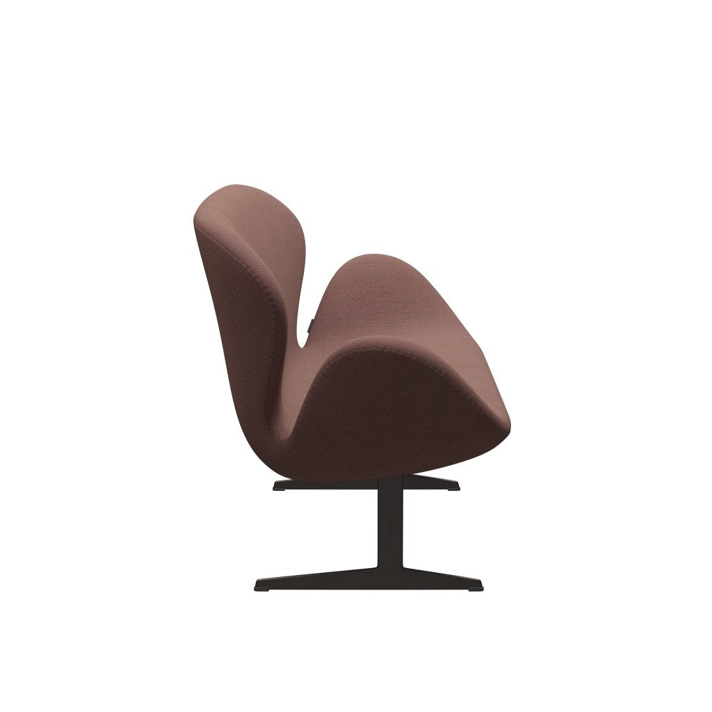 [product_category]-Fritz Hansen Swan Sofa 2 Seater, Brown Bronze/Steelcut Trio Light Brown & Red/Green-Fritz Hansen-3321-STR645-BBBASE-FRI-3