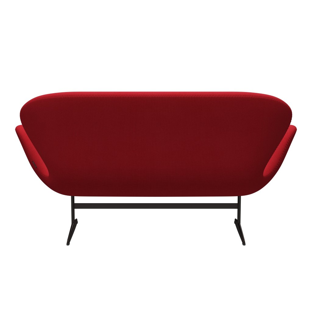 [product_category]-Fritz Hansen Swan Sofa 2 Seater, Brown Bronze/Steelcut Trio Light Red-Fritz Hansen-3321-STR666-BBBASE-FRI-3