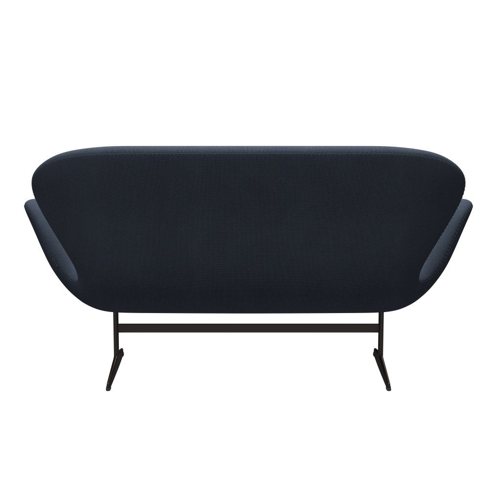 [product_category]-Fritz Hansen Swan Sofa 2 Seater, Brown Bronze/Steelcut Trio Olive Green/Turquoise-Fritz Hansen-3321-STR883-BBBASE-FRI-4