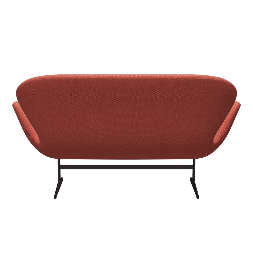 [product_category]-Fritz Hansen Swan Sofa 2 Seater, Brown Bronze/Steelcut Trio Pink/Orange-Fritz Hansen-3321-STR526-BBBASE-FRI-4