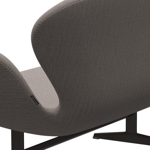 [product_category]-Fritz Hansen Swan Sofa 2 Seater, Brown Bronze/Steelcut Trio Pink/White/Black-Fritz Hansen-3321-STR616-BBBASE-FRI-5