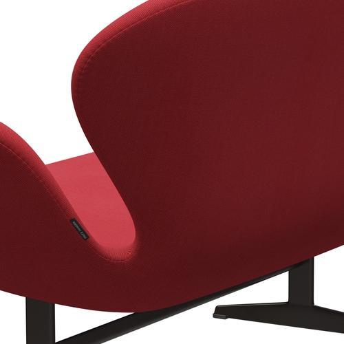 [product_category]-Fritz Hansen Swan Sofa 2 Seater, Brown Bronze/Steelcut Trio Red-Fritz Hansen-3321-STR553-BBBASE-FRI-5