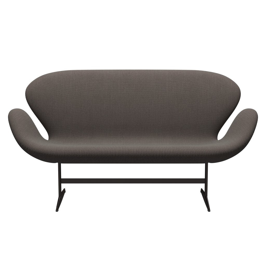 [product_category]-Fritz Hansen Swan Sofa 2 Seater, Brown Bronze/Steelcut Trio Red/Light Brown-Fritz Hansen-3321-STR276-BBBASE-FRI-1