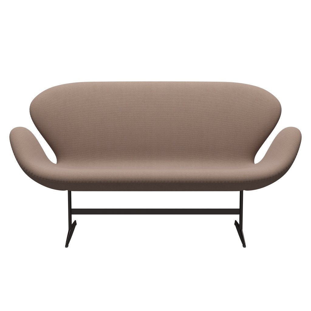 [product_category]-Fritz Hansen Swan Sofa 2 Seater, Brown Bronze/Steelcut Trio Sand Colours-Fritz Hansen-3321-STR426-BBBASE-FRI-1