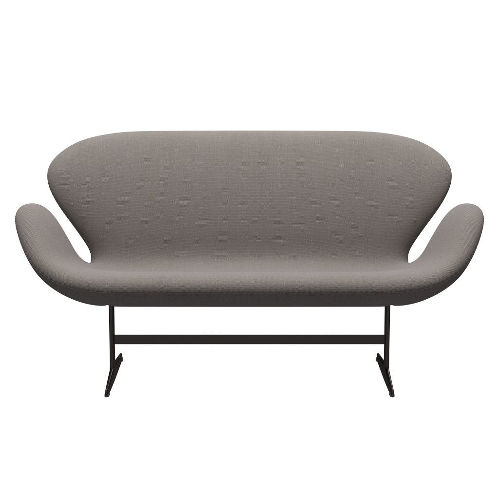 [product_category]-Fritz Hansen Swan Sofa 2 Seater, Brown Bronze/Steelcut Trio Sand Dark-Fritz Hansen-3321-STR246-BBBASE-FRI-1