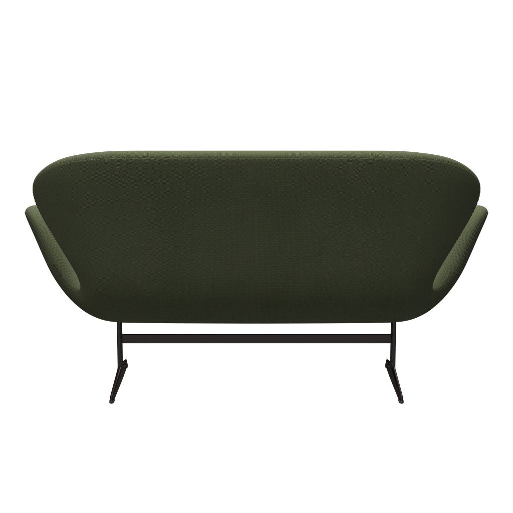 [product_category]-Fritz Hansen Swan Sofa 2 Seater, Brown Bronze/Steelcut Trio Soft Green-Fritz Hansen-3321-STR946-BBBASE-FRI-4