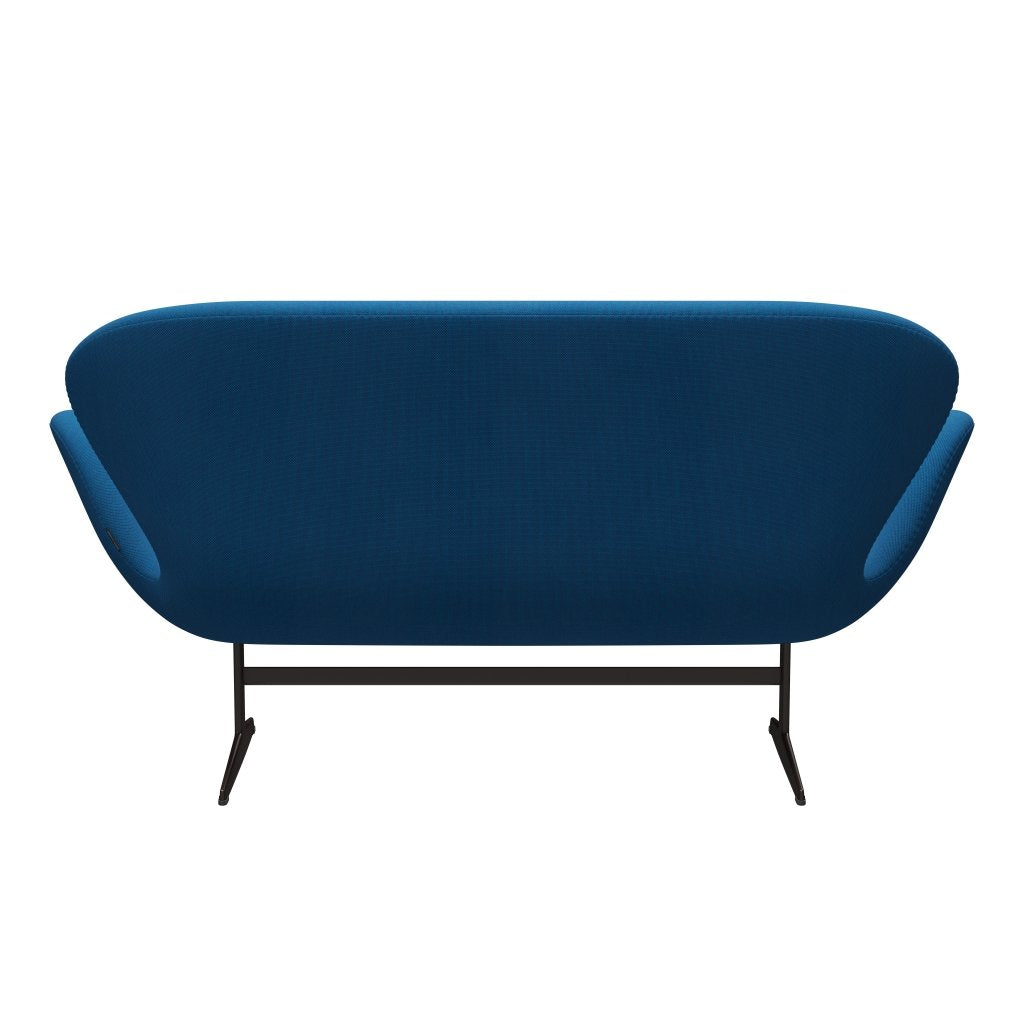 [product_category]-Fritz Hansen Swan Sofa 2 Seater, Brown Bronze/Steelcut Trio Turquoise/Blue-Fritz Hansen-3321-STR865-BBBASE-FRI-4