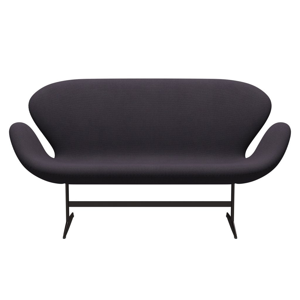 [product_category]-Fritz Hansen Swan Sofa 2 Seater, Brown Bronze/Steelcut Trio Warm Dark Blue-Fritz Hansen-3321-STR776-BBBASE-FRI-1