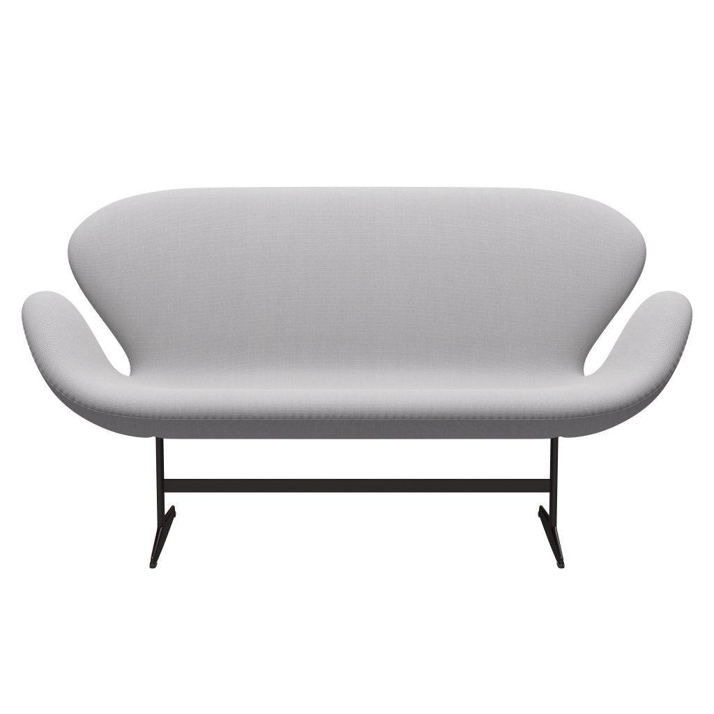 [product_category]-Fritz Hansen Swan Sofa 2 Seater, Brown Bronze/Steelcut Trio White & Light Grey-Fritz Hansen-3321-STR105-BBBASE-FRI-1