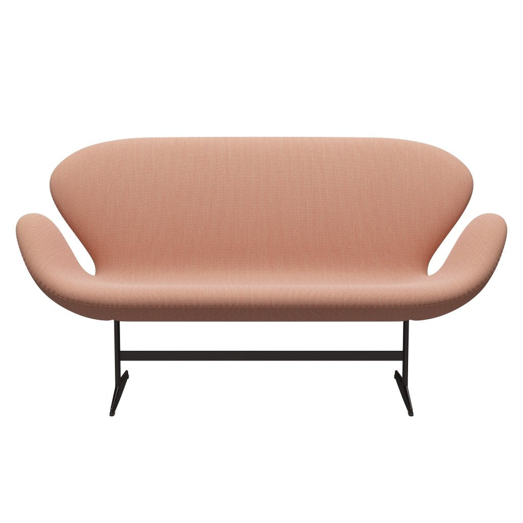 [product_category]-Fritz Hansen Swan Sofa 2 Seater, Brown Bronze/Steelcut Trio White & Red-Fritz Hansen-3321-STR515-BBBASE-FRI-1