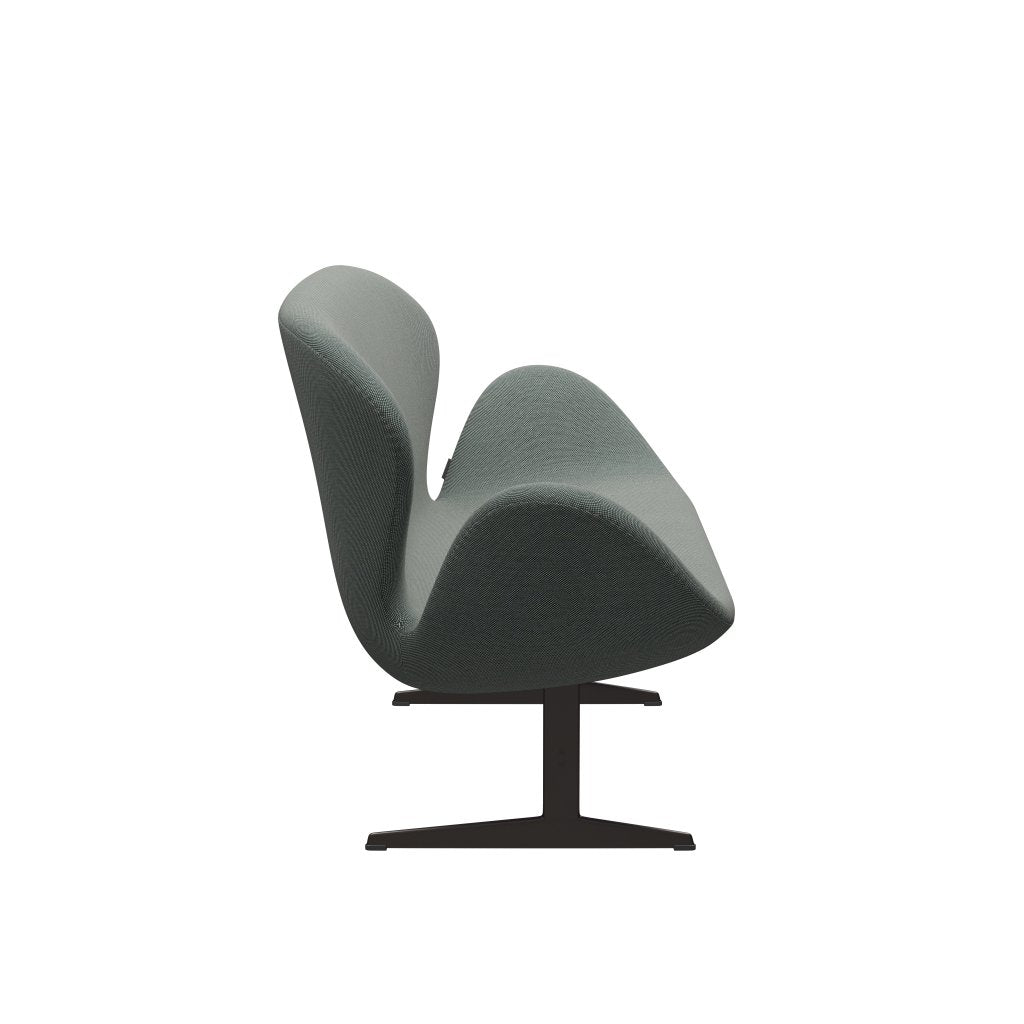 [product_category]-Fritz Hansen Swan Sofa 2 Seater, Brown Bronze/Steelcut Trio White/Dark Green-Fritz Hansen-3321-STR916-BBBASE-FRI-3
