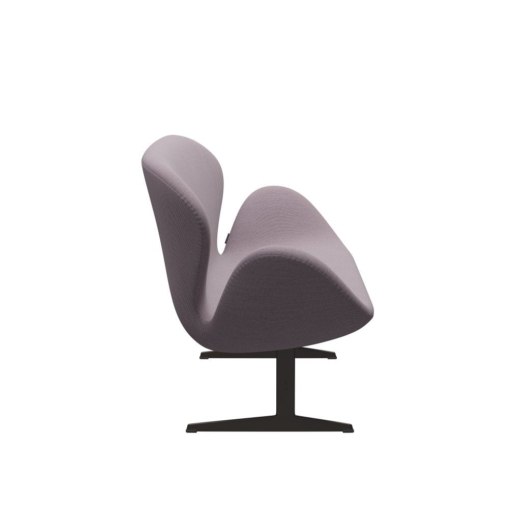 [product_category]-Fritz Hansen Swan Sofa 2 Seater, Brown Bronze/Steelcut Trio White/Violet-Fritz Hansen-3321-STR806-BBBASE-FRI-3