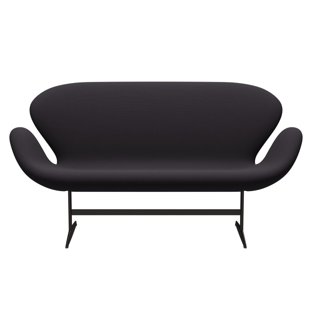 [product_category]-Fritz Hansen Swan Sofa 2 Seater, Brown Bronze/Steelcut Violet Dark-Fritz Hansen-3321-STI685-BBBASE-FRI-1