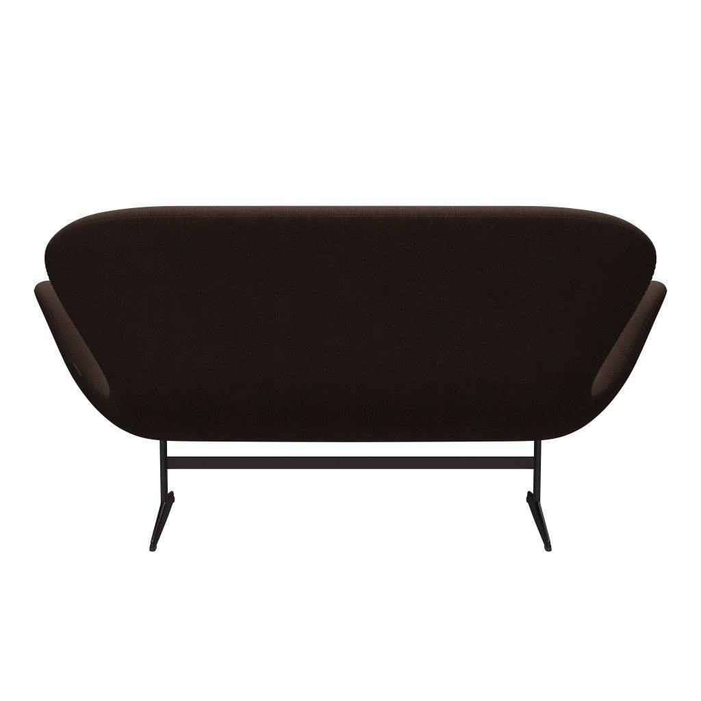 [product_category]-Fritz Hansen Swan Sofa 2 Seater, Brown Bronze/Sunniva Black/Chestnut-Fritz Hansen-3321-SV373-BBBASE-FRI-4