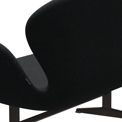 [product_category]-Fritz Hansen Swan Sofa 2 Seater, Brown Bronze/Sunniva Black/Dark Grey-Fritz Hansen-3321-SV183-BBBASE-FRI-5
