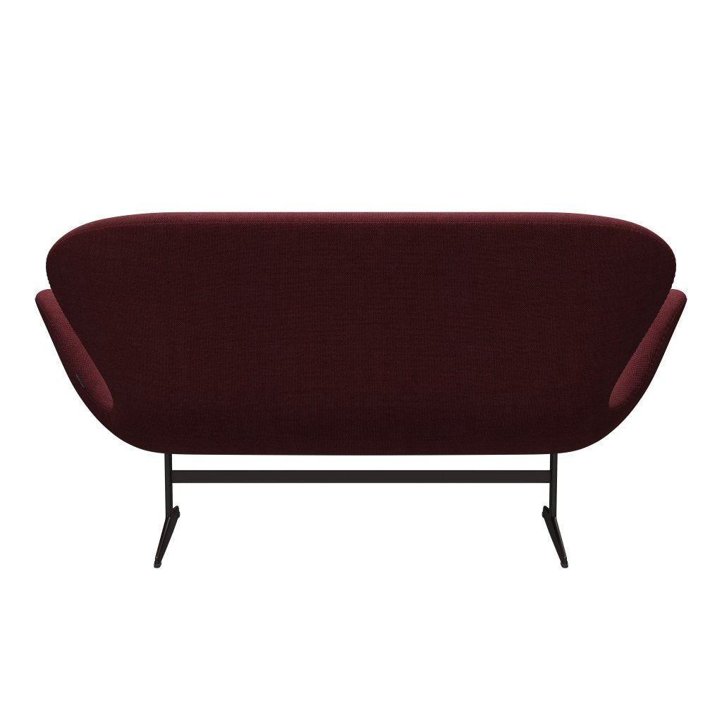 [product_category]-Fritz Hansen Swan Sofa 2 Seater, Brown Bronze/Sunniva Burgundy-Fritz Hansen-3321-SV662-BBBASE-FRI-4