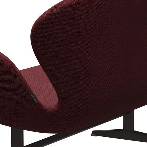 [product_category]-Fritz Hansen Swan Sofa 2 Seater, Brown Bronze/Sunniva Burgundy-Fritz Hansen-3321-SV662-BBBASE-FRI-5