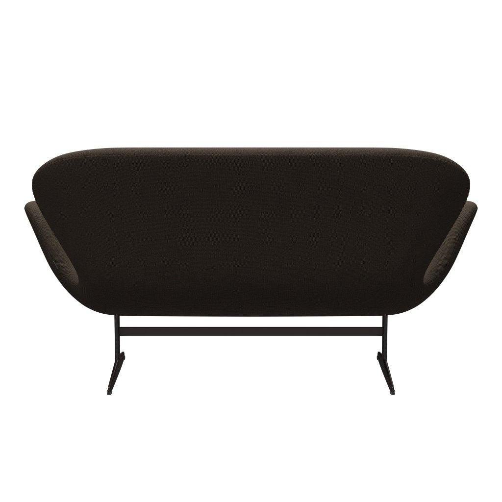 [product_category]-Fritz Hansen Swan Sofa 2 Seater, Brown Bronze/Sunniva Chocolate/Black-Fritz Hansen-3321-SV383-BBBASE-FRI-4