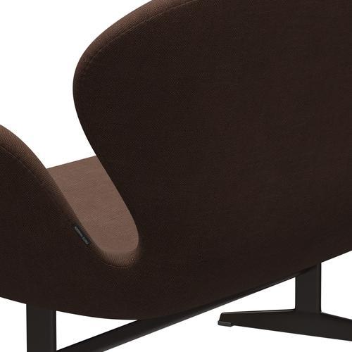 [product_category]-Fritz Hansen Swan Sofa 2 Seater, Brown Bronze/Sunniva Chocolate/Chestnut-Fritz Hansen-3321-SV363-BBBASE-FRI-5