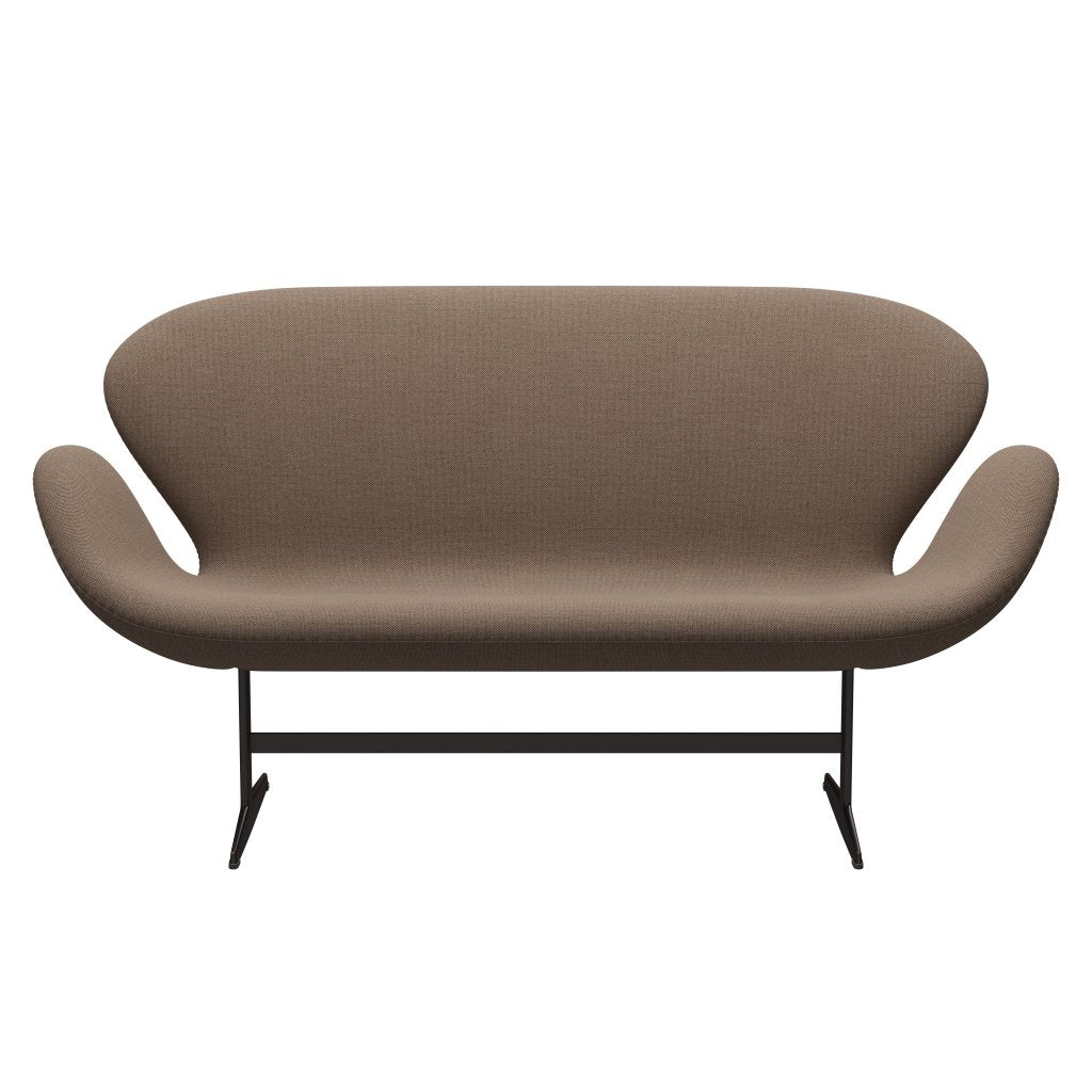[product_category]-Fritz Hansen Swan Sofa 2 Seater, Brown Bronze/Sunniva Chocolate/Tan-Fritz Hansen-3321-SV253-BBBASE-FRI-1