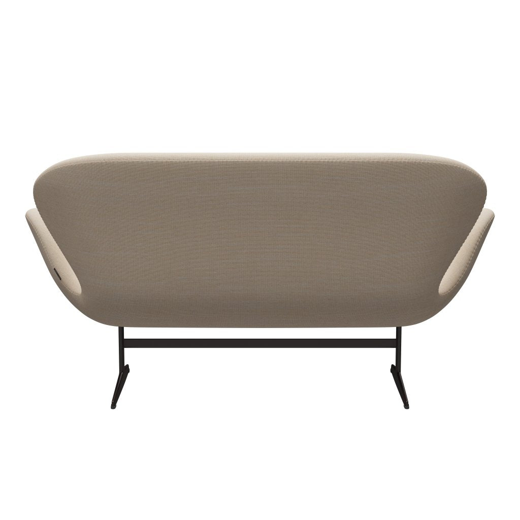 [product_category]-Fritz Hansen Swan Sofa 2 Seater, Brown Bronze/Sunniva Crème/Sand-Fritz Hansen-3321-SV423-BBBASE-FRI-4