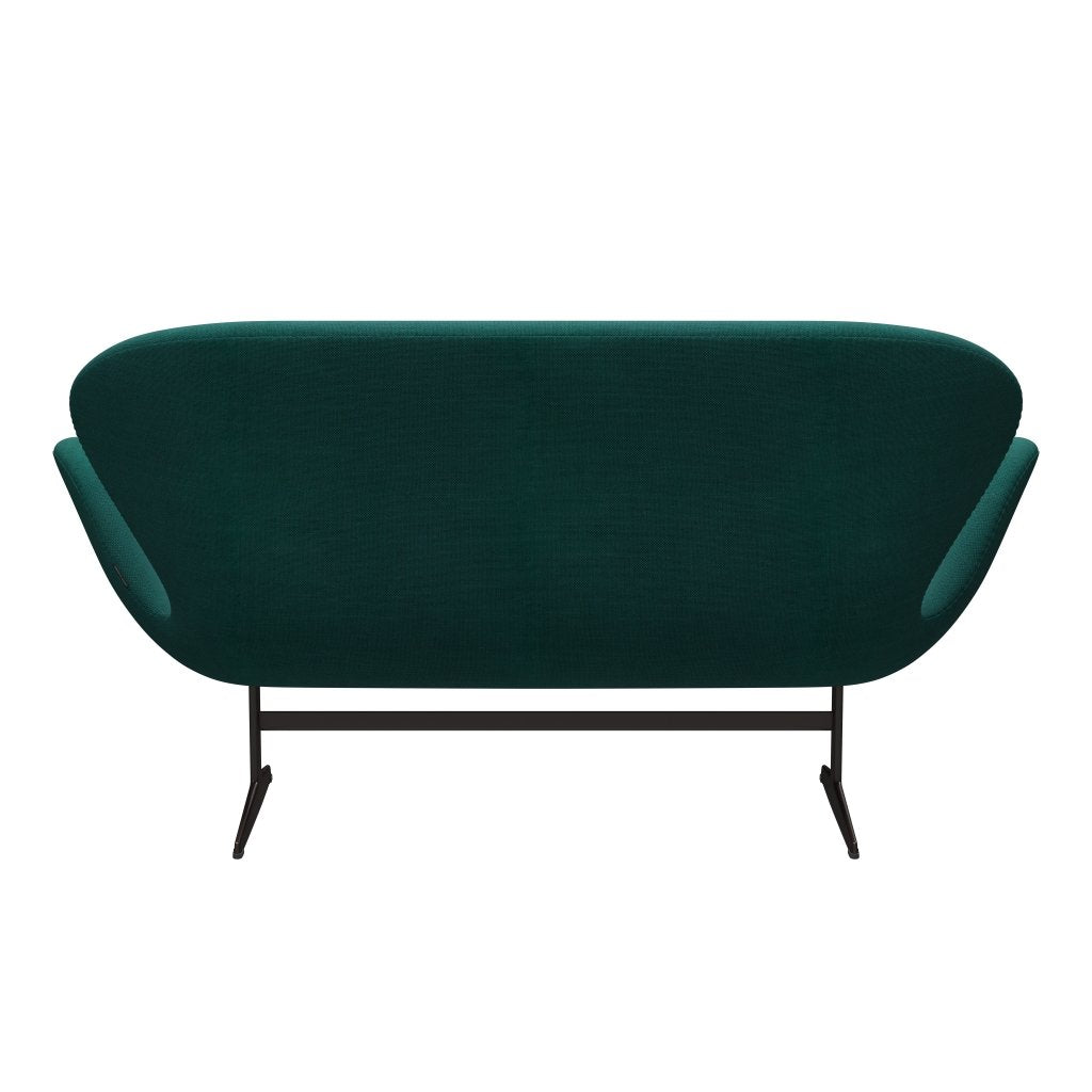[product_category]-Fritz Hansen Swan Sofa 2 Seater, Brown Bronze/Sunniva Green-Fritz Hansen-3321-SV953-BBBASE-FRI-4