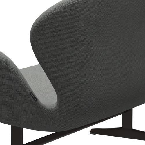 [product_category]-Fritz Hansen Swan Sofa 2 Seater, Brown Bronze/Sunniva Grey-Fritz Hansen-3321-SV242-BBBASE-FRI-5