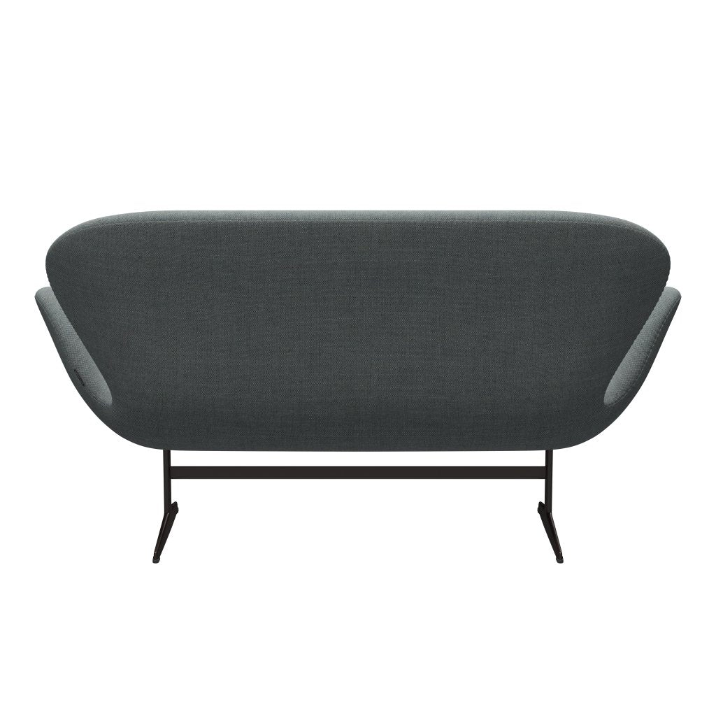 [product_category]-Fritz Hansen Swan Sofa 2 Seater, Brown Bronze/Sunniva Grey/Pale Green-Fritz Hansen-3321-SV152-BBBASE-FRI-4