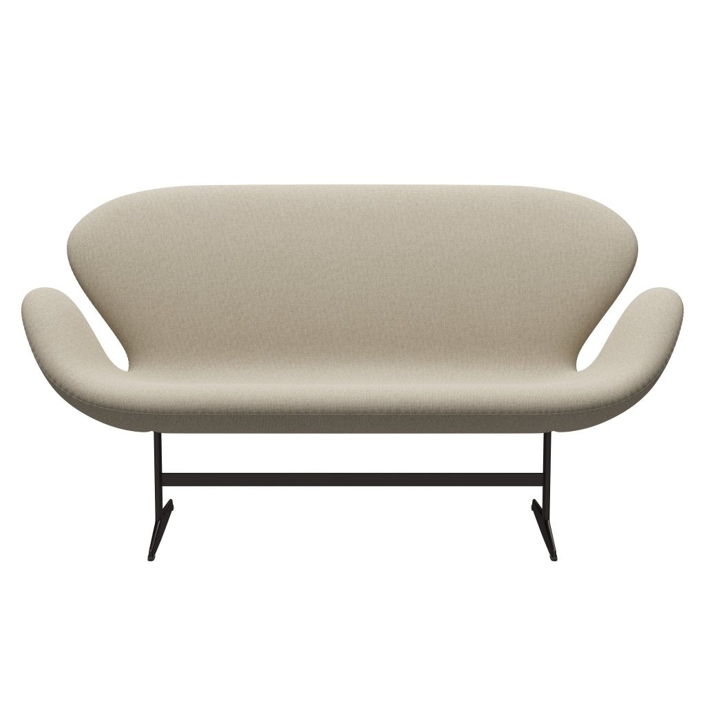 [product_category]-Fritz Hansen Swan Sofa 2 Seater, Brown Bronze/Sunniva Light Beige-Fritz Hansen-3321-SV233-BBBASE-FRI-1