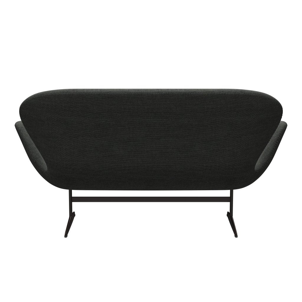 [product_category]-Fritz Hansen Swan Sofa 2 Seater, Brown Bronze/Sunniva Light Grey/Dark Grey-Fritz Hansen-3321-SV173-BBBASE-FRI-4