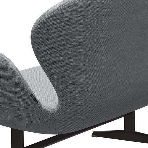 [product_category]-Fritz Hansen Swan Sofa 2 Seater, Brown Bronze/Sunniva Light Grey/Light Blue-Fritz Hansen-3321-SV133-BBBASE-FRI-5