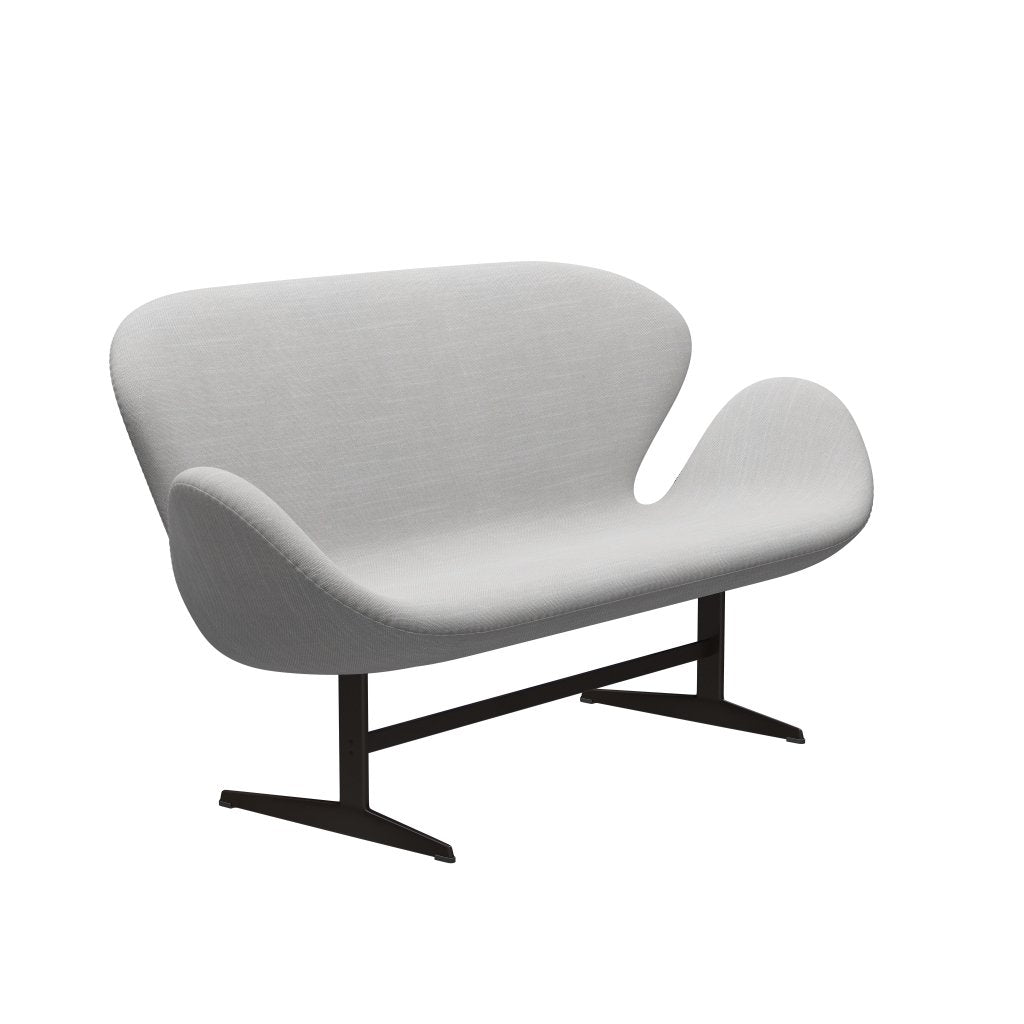 [product_category]-Fritz Hansen Swan Sofa 2 Seater, Brown Bronze/Sunniva Natural/Light Grey-Fritz Hansen-3321-SV713-BBBASE-FRI-2