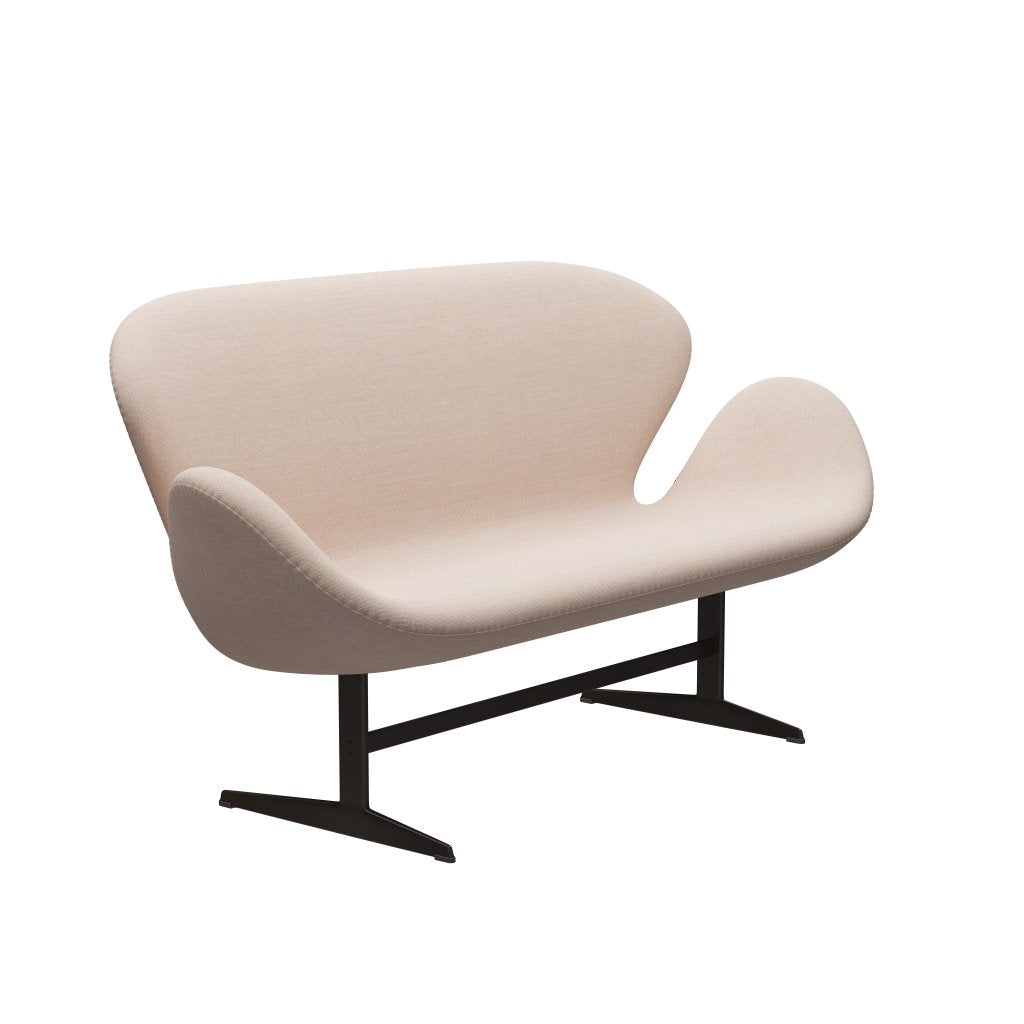 [product_category]-Fritz Hansen Swan Sofa 2 Seater, Brown Bronze/Sunniva Sand/Soft Pink-Fritz Hansen-3321-SV236-BBBASE-FRI-2