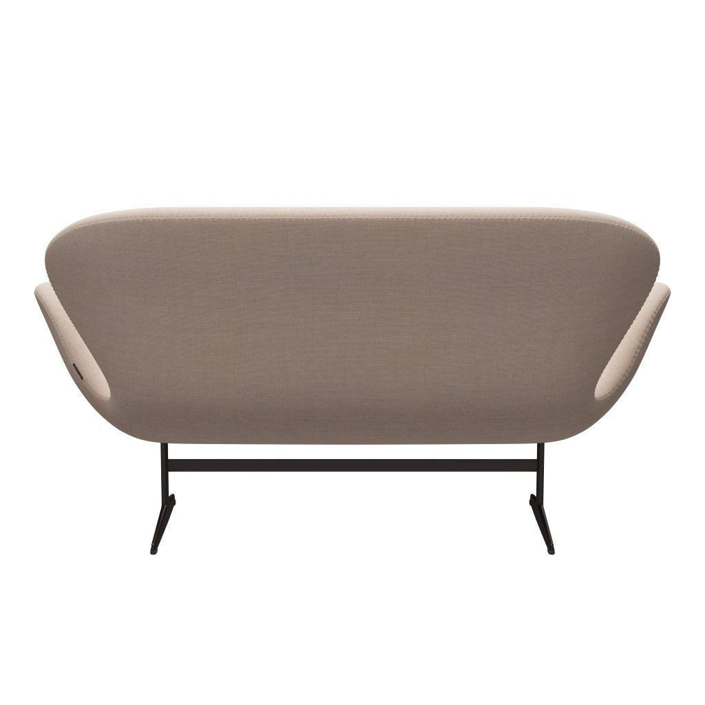 [product_category]-Fritz Hansen Swan Sofa 2 Seater, Brown Bronze/Sunniva Sand/Soft Pink-Fritz Hansen-3321-SV236-BBBASE-FRI-4
