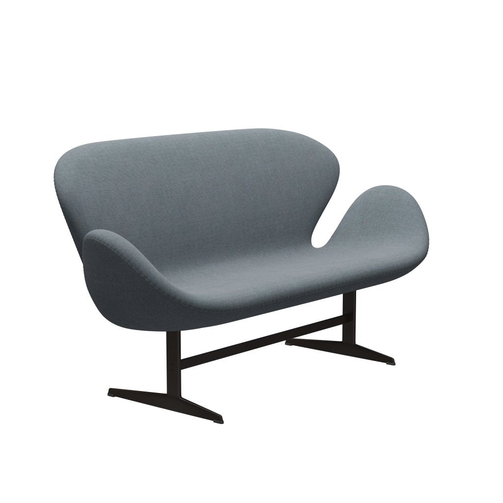 [product_category]-Fritz Hansen Swan Sofa 2 Seater, Brown Bronze/Sunniva Soft Blue-Fritz Hansen-3321-SV752-BBBASE-FRI-2