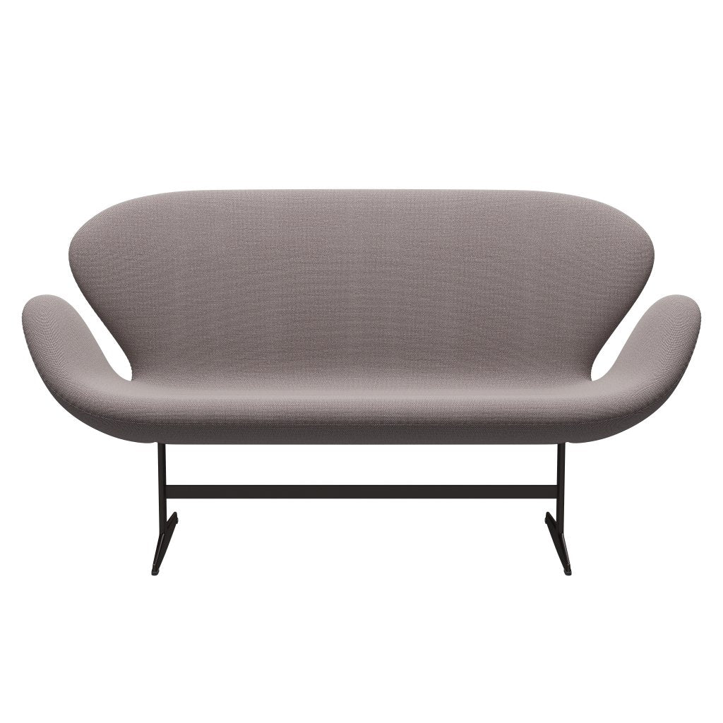 [product_category]-Fritz Hansen Swan Sofa 2 Seater, Brown Bronze/Sunniva White/Violet-Fritz Hansen-3321-SV352-BBBASE-FRI-1