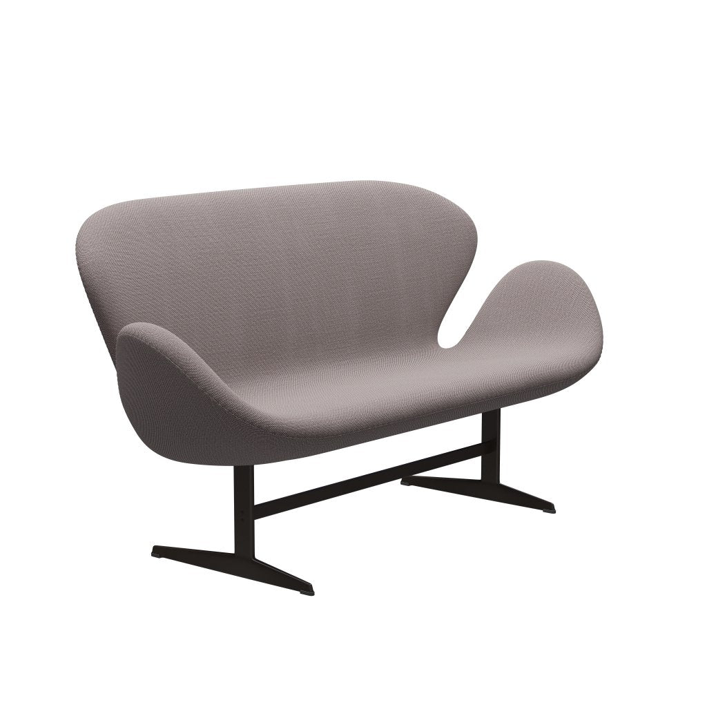 [product_category]-Fritz Hansen Swan Sofa 2 Seater, Brown Bronze/Sunniva White/Violet-Fritz Hansen-3321-SV352-BBBASE-FRI-2