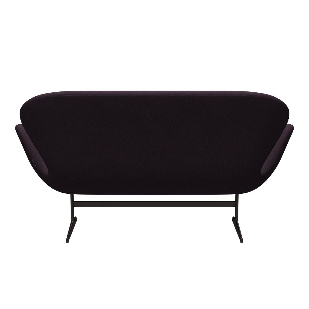 [product_category]-Fritz Hansen Swan Sofa 2 Seater, Brown Bronze/Tonus Aubergine-Fritz Hansen-3321-TON684-BBBASE-FRI-4