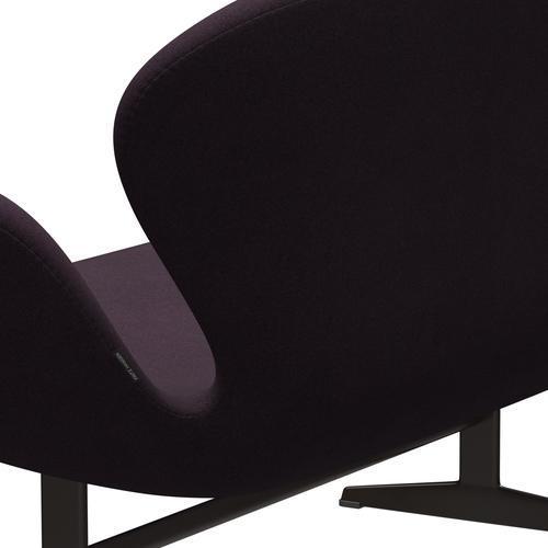 [product_category]-Fritz Hansen Swan Sofa 2 Seater, Brown Bronze/Tonus Aubergine-Fritz Hansen-3321-TON684-BBBASE-FRI-5