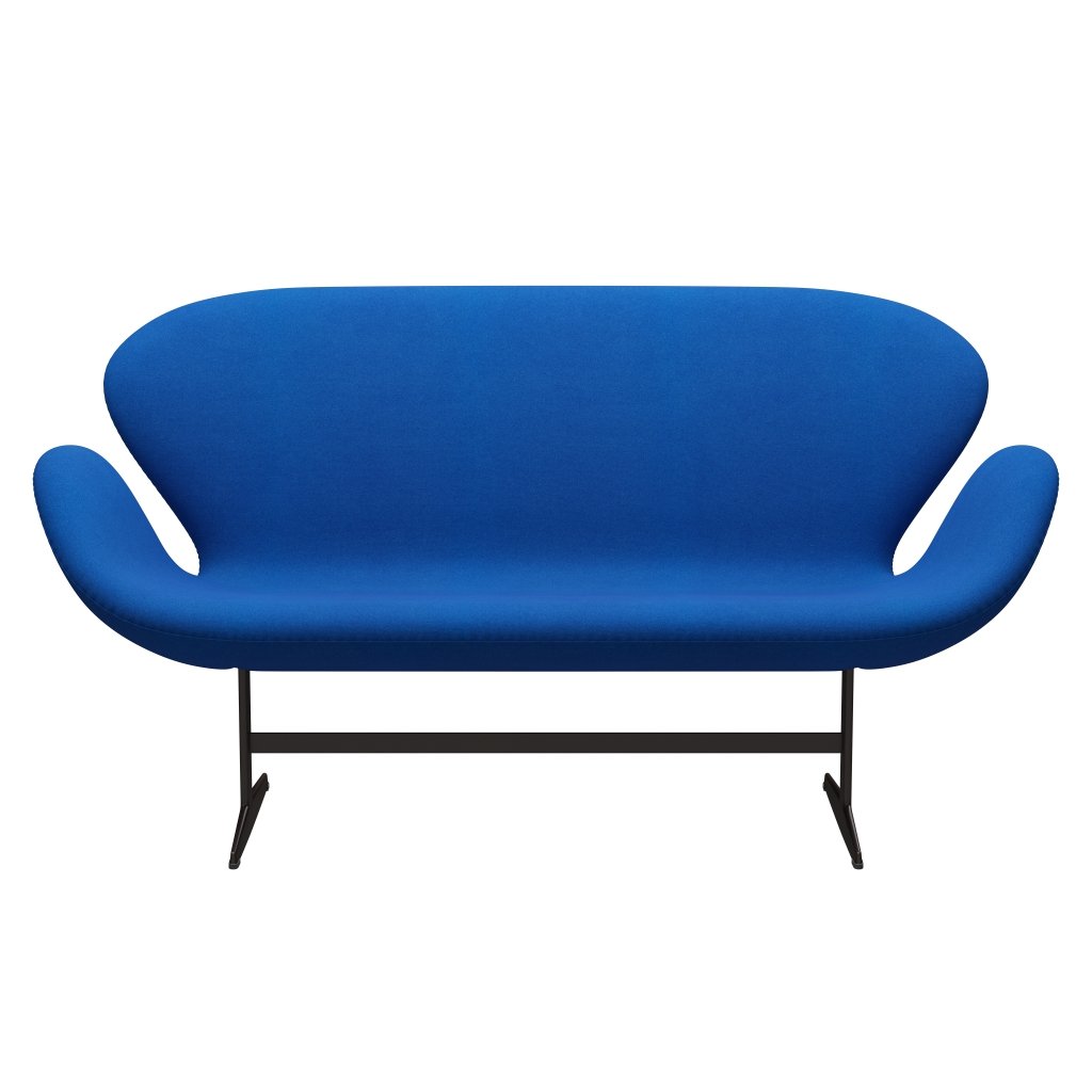 [product_category]-Fritz Hansen Swan Sofa 2 Seater, Brown Bronze/Tonus Blue-Fritz Hansen-3321-TON129-BBBASE-FRI-1