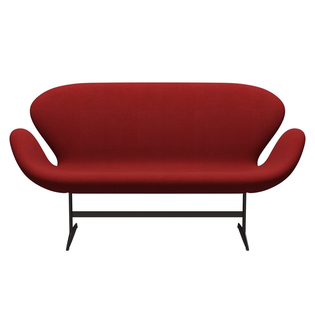 [product_category]-Fritz Hansen Swan Sofa 2 Seater, Brown Bronze/Tonus Burnt Red-Fritz Hansen-3321-TON207-BBBASE-FRI-1