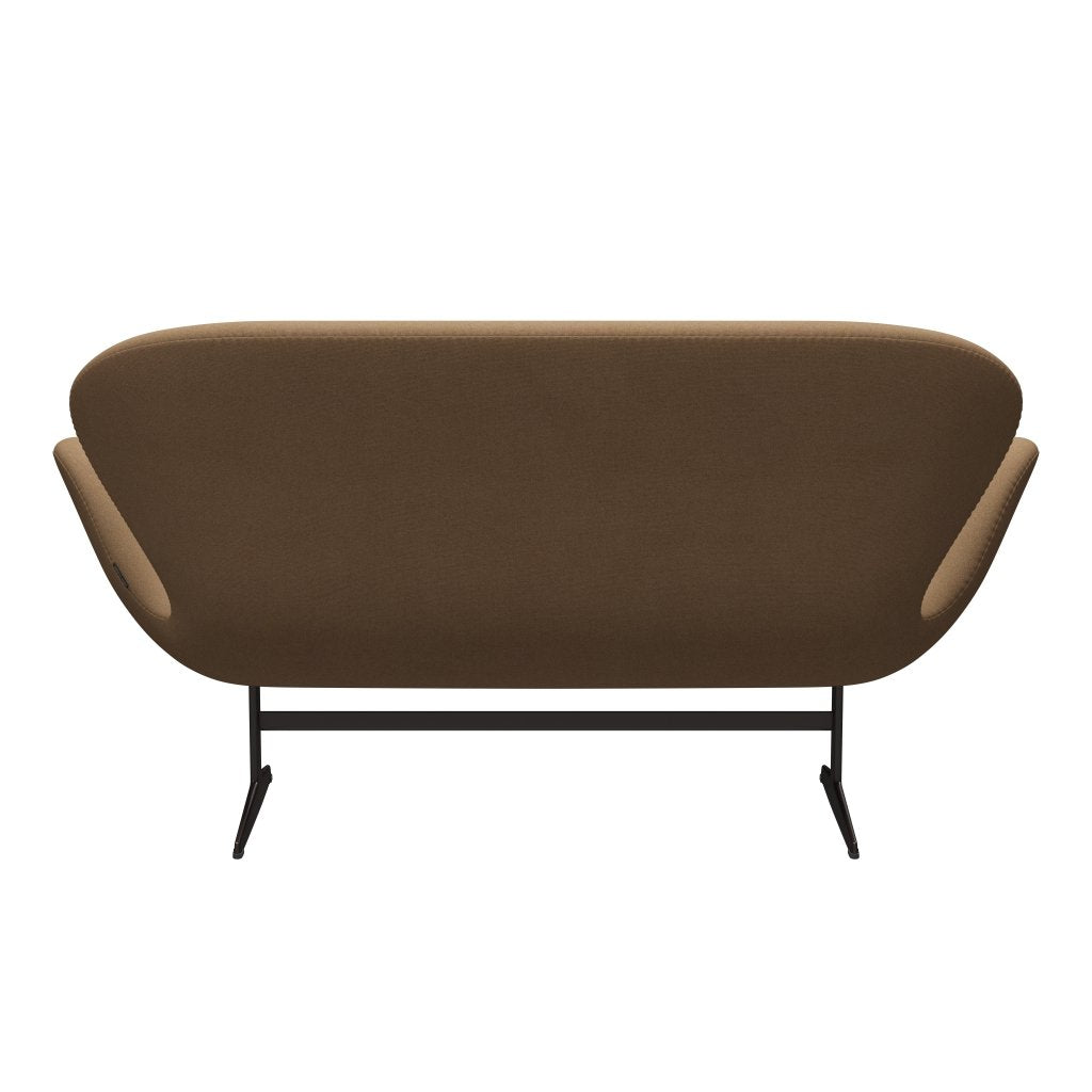 [product_category]-Fritz Hansen Swan Sofa 2 Seater, Brown Bronze/Tonus Camel-Fritz Hansen-3321-TON244-BBBASE-FRI-4