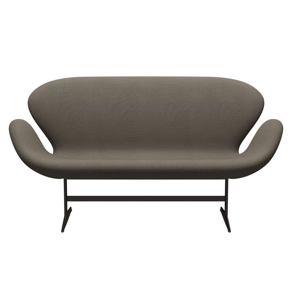 [product_category]-Fritz Hansen Swan Sofa 2 Seater, Brown Bronze/Tonus Dusty Brown-Fritz Hansen-3321-TON613-BBBASE-FRI-1