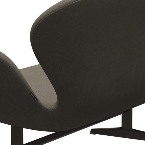 [product_category]-Fritz Hansen Swan Sofa 2 Seater, Brown Bronze/Tonus Dusty Brown-Fritz Hansen-3321-TON613-BBBASE-FRI-5