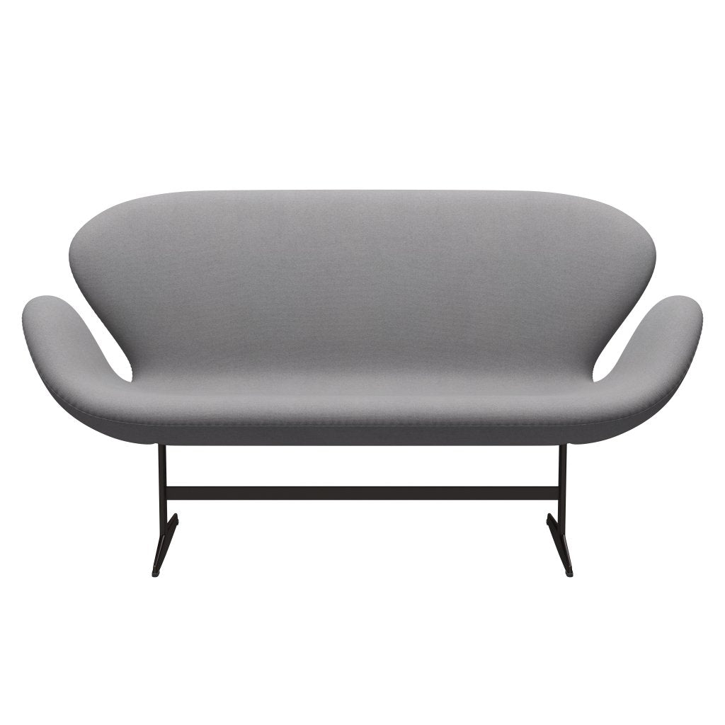 [product_category]-Fritz Hansen Swan Sofa 2 Seater, Brown Bronze/Tonus Light Grey-Fritz Hansen-3321-TON216-BBBASE-FRI-1