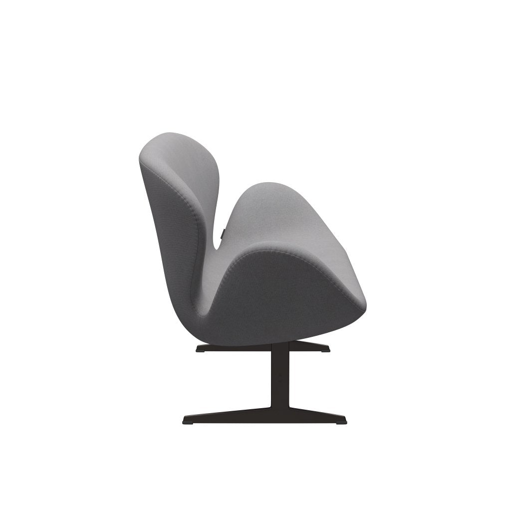 [product_category]-Fritz Hansen Swan Sofa 2 Seater, Brown Bronze/Tonus Light Grey-Fritz Hansen-3321-TON216-BBBASE-FRI-3