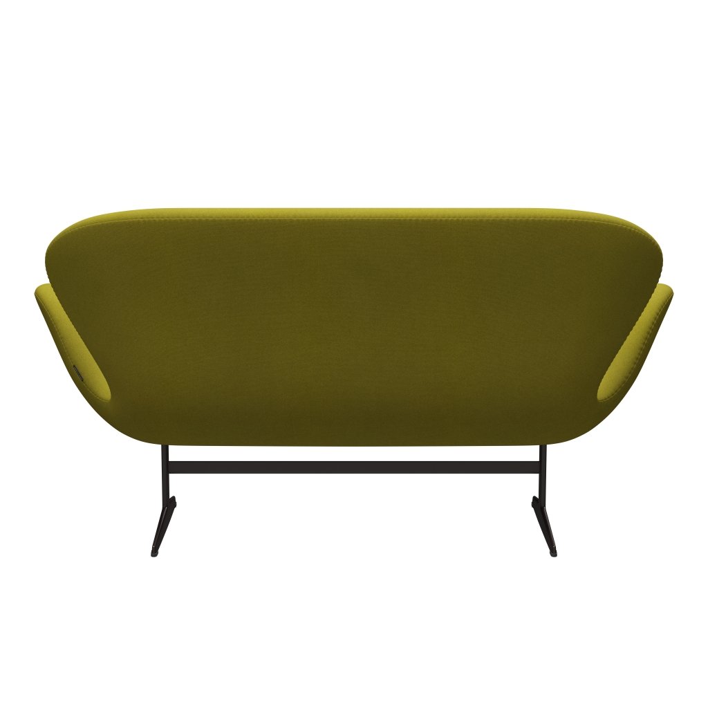 [product_category]-Fritz Hansen Swan Sofa 2 Seater, Brown Bronze/Tonus Lime Green-Fritz Hansen-3321-TON934-BBBASE-FRI-4